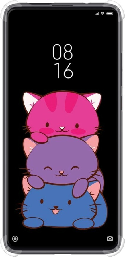 Силіконовий протиударний с посиленими кутами чехол Милі котятка для Xiaomi Mi 9T Pro - 6518sp-1698 изображение 