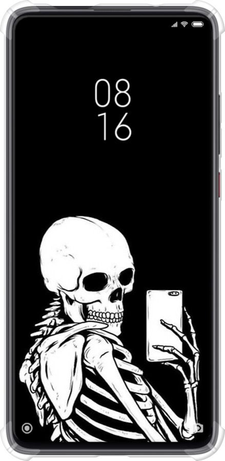 Силикон с усиленными углами чехол Скелет делает Selfie для Xiaomi Redmi K20 Pro - 6535sp-1816 изображение 