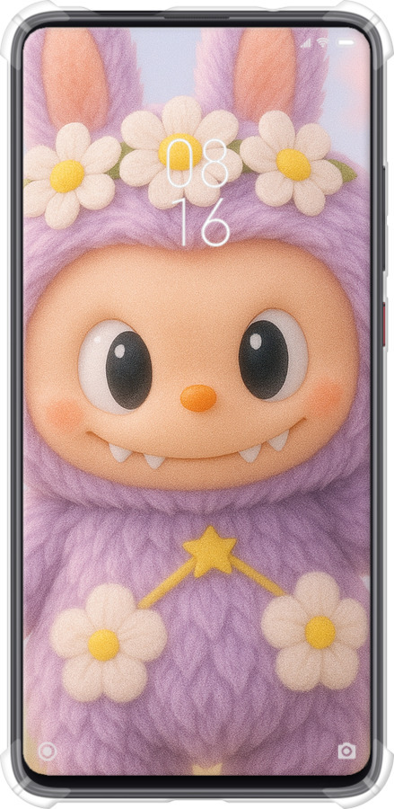 Силіконовий протиударний с посиленими кутами чехол Лабубу 1 для Xiaomi Mi 9T Pro - 6709sp-1698 изображение 
