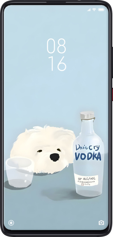 Силиконовый чехол Пес водка для Xiaomi Mi 9T Pro - 6368u-1698 изображение 