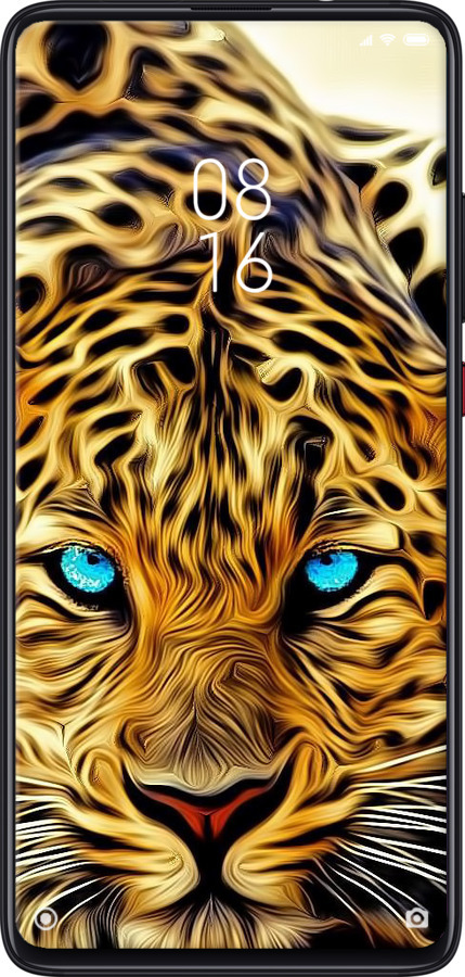 2D пластиковый чехол Леопард для Xiaomi Mi 9T Pro - 6611t-1698 изображение 