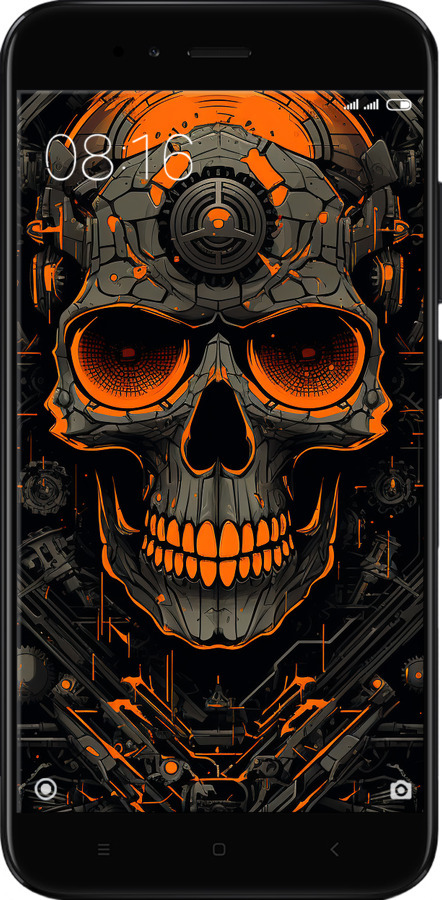 TPU чехол Череп для Xiaomi Mi 5X - 5952b-1042 изображение 