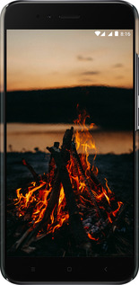 3D пластиковый матовый чехол Огонь для Xiaomi Mi A1 - 6021m-1132 изображение 