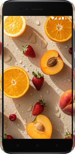 3D пластиковый матовый чехол Фрукты 3 для Xiaomi Mi A1 - 6703m-1132 изображение 