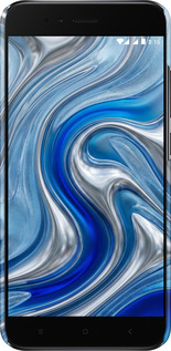 3D пластиковий матовий чехол Liquid Chrome для Xiaomi Mi 5X - 6781m-1042 изображение 