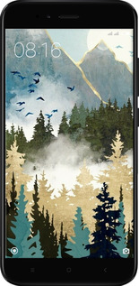 2D пластиковый чехол С изображением лесного пейзажа для Xiaomi Mi A1 - 6548t-1132 изображение 