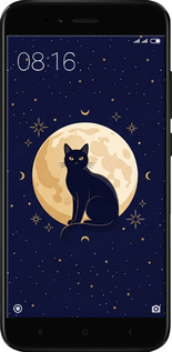 2D пластиковый чехол Cute Cat Celestial/Witchy для Xiaomi Mi A1 - 6787t-1132 изображение 