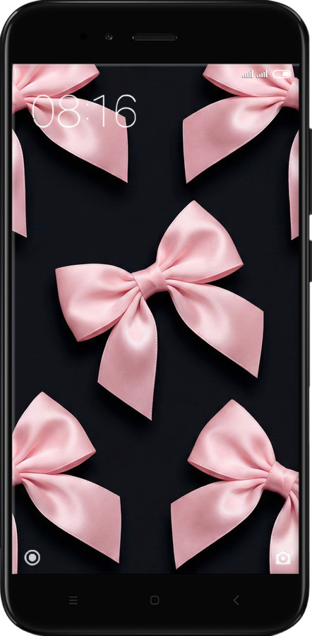 2D пластиковый чехол Coquette Ribbons Dark Coquette для Xiaomi Mi A1 - 6767t-1132 изображение 