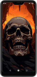 TPU чехол Череп в пещере для Xiaomi Mi A2 Lite - 5959b-1522 изображение 