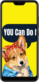 TPU чехол чехол с корги You Can Do It для Xiaomi Redmi 6 Pro - 6184b-1595 изображение 