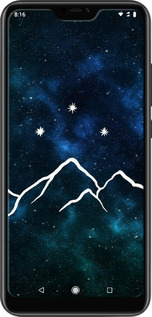 TPU чехол Горы и звезды нарисованы на фоне галактики для Xiaomi Mi A2 Lite - 6490b-1522 изображение 