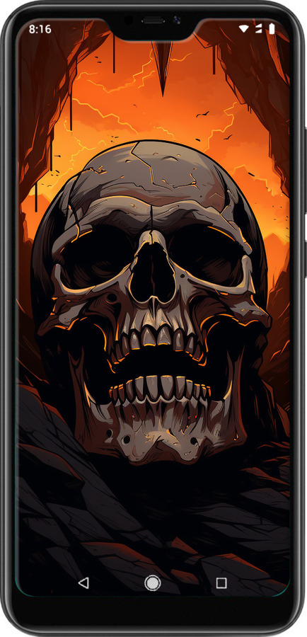 TPU чехол Череп в пещере для Xiaomi Mi A2 Lite - 5959b-1522 изображение 