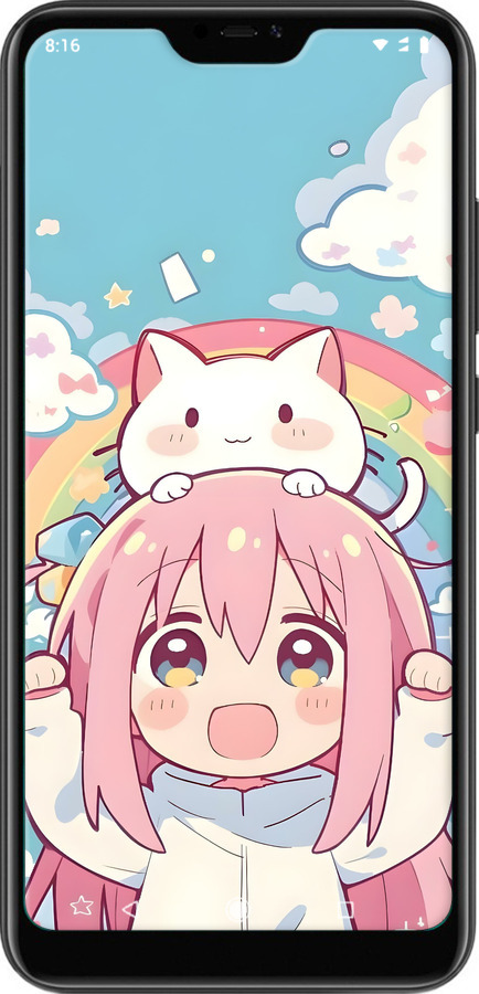 TPU чехол Девочка аниме радуга для Xiaomi Mi A2 Lite - 6304b-1522 изображение 