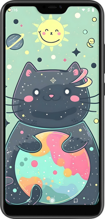 TPU чехол Милый котик для Xiaomi Redmi 6 Pro - 6364b-1595 изображение 