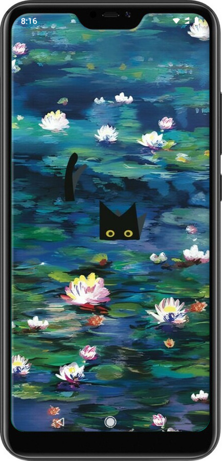 TPU чехол Чехол с изображением водяных лилий Моне и кошек для Xiaomi Mi A2 Lite - 6399b-1522 изображение 
