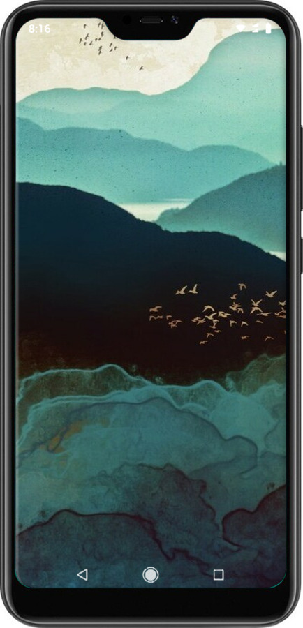 TPU чехол Із зображенням гір Індіго для Xiaomi Redmi 6 Pro - 6484b-1595 изображение 