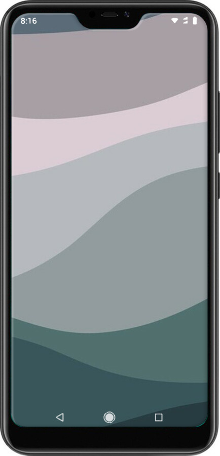 TPU чехол С фиолетовым и бирюзовым ретро-стилем и волнами для Xiaomi Redmi 6 Pro - 6533b-1595 изображение 