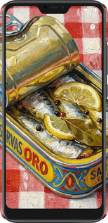 3D пластиковый матовый чехол Vintage Sardine Tin Phone для Xiaomi Redmi 6 Pro - 6772m-1595 изображение 