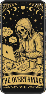 3D пластиковий матовий чехол The Overthinker для Xiaomi Mi A2 Lite - 6774m-1522 изображение 