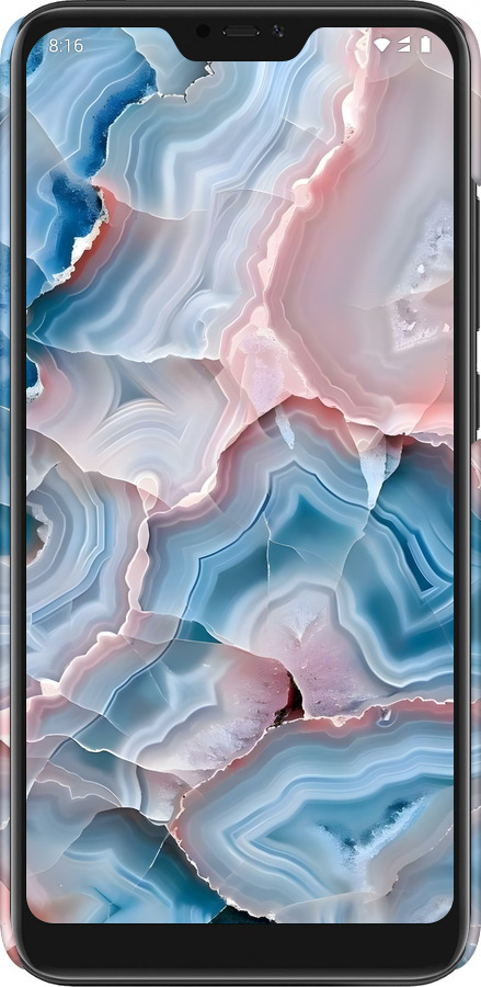 3D пластиковий матовий чехол Мрамор для Xiaomi Redmi 6 Pro - 6306m-1595 изображение 