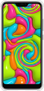 Силикон с усиленными углами чехол Y2K Jelly Dream для Xiaomi Mi A2 Lite - 6780sp-1522 изображение 