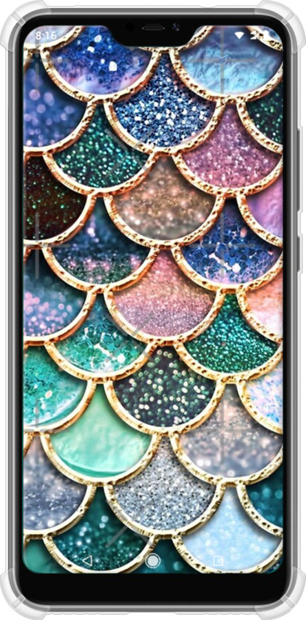 Силіконовий протиударний с посиленими кутами чехол № 5400 для Xiaomi Mi A2 Lite - 5400sp-1522 изображение 