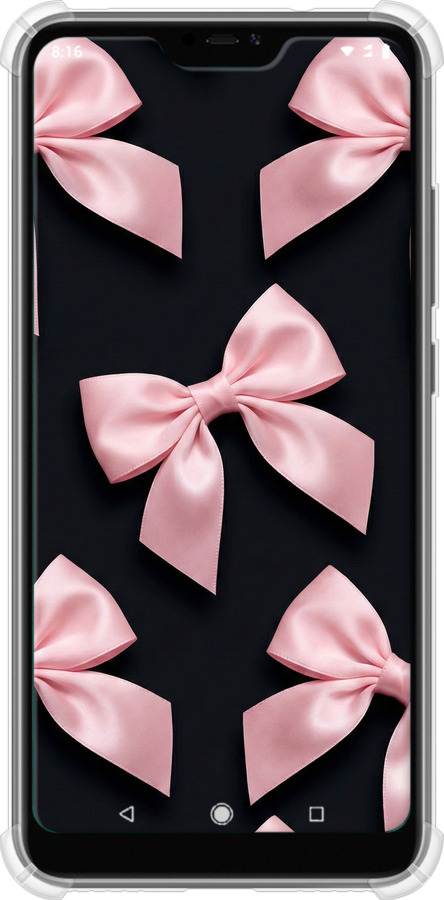 Силикон с усиленными углами чехол Coquette Ribbons Dark Coquette для Xiaomi Mi A2 Lite - 6767sp-1522 изображение 