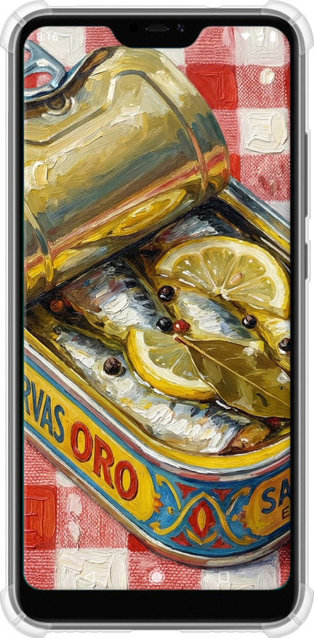 Силіконовий протиударний с посиленими кутами чехол Vintage Sardine Tin Phone для Xiaomi Mi A2 Lite - 6772sp-1522 изображение 