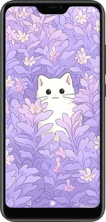 Силіконовий чехол Котик в цветах для Xiaomi Mi A2 Lite - 6390u-1522 изображение 