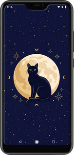 Силіконовий чехол Cute Cat Celestial/Witchy для Xiaomi Mi A2 Lite - 6787u-1522 изображение 