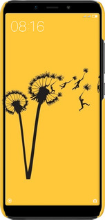 3D пластиковый матовый чехол Минимализм одуванчики для Xiaomi Mi A2 - 6449m-1481 изображение 