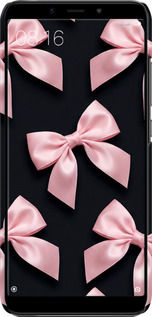 3D пластиковый матовый чехол Coquette Ribbons Dark Coquette для Xiaomi Mi A2 - 6767m-1481 изображение 