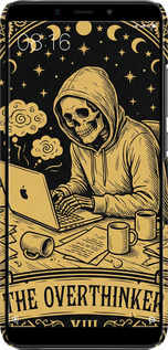 3D пластиковый матовый чехол The Overthinker для Xiaomi Mi A2 - 6774m-1481 изображение 