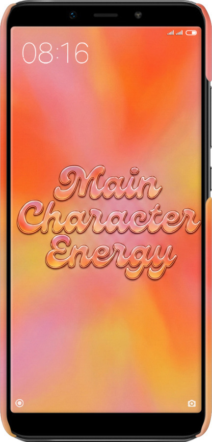 3D пластиковый матовый чехол Aura Gradient Main Character Energy Aesthetic Y2K для Xiaomi Mi A2 - 6783m-1481 изображение 