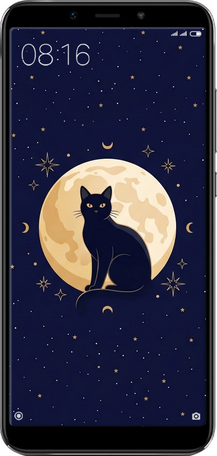 Силиконовый чехол Cute Cat Celestial/Witchy для Xiaomi Mi A2 - 6787u-1481 изображение 
