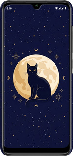 3D пластиковий матовий чехол Cute Cat Celestial/Witchy для Xiaomi Mi CC9E - 6787m-4140 изображение 