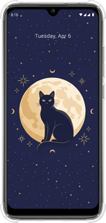Силіконовий протиударний с посиленими кутами чехол Cute Cat Celestial/Witchy для Xiaomi Mi A3 - 6787sp-1737 изображение 