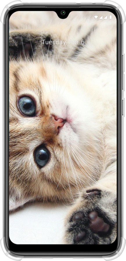 Силіконовий протиударний с посиленими кутами чехол Котик для Xiaomi Mi A3 - 6024sp-1737 изображение 