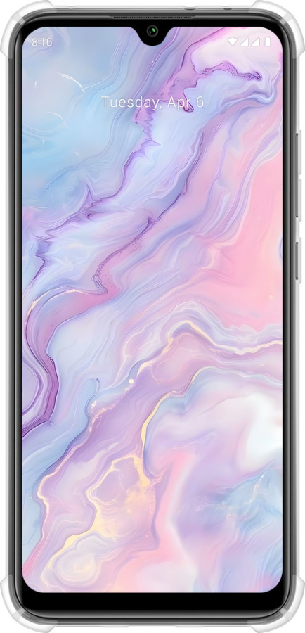 Силикон с усиленными углами чехол Нежный мрамор для Xiaomi Mi A3 - 6310sp-1737 изображение 