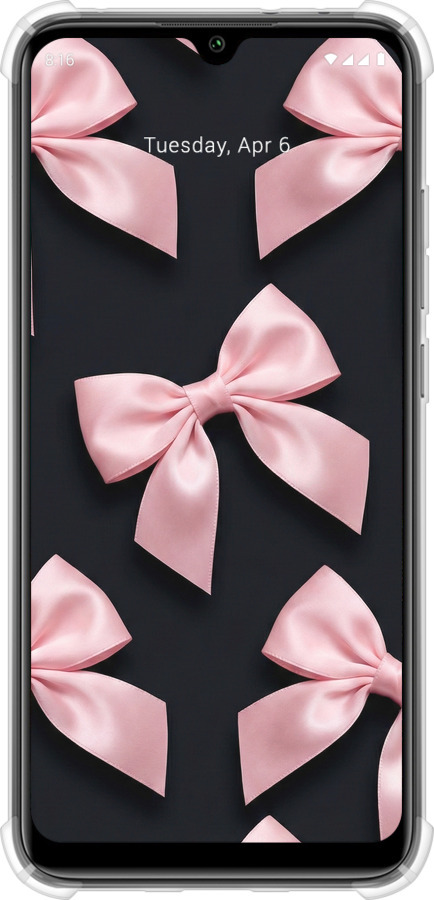 Силикон с усиленными углами чехол Coquette Ribbons Dark Coquette для Xiaomi Mi CC9E - 6767sp-4140 изображение 