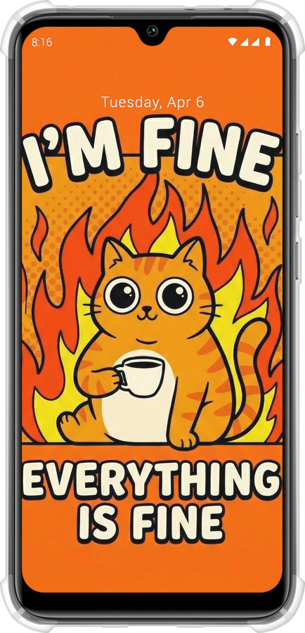 Силіконовий протиударний с посиленими кутами чехол Funny Cat для Xiaomi Mi A3 - 6786sp-1737 изображение 