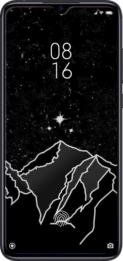 TPU чехол Минималистический горный пейзаж для Xiaomi Mi 9 Lite - 6438b-1834 изображение 