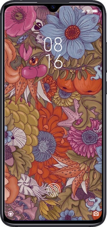 TPU чехол Абстрактные цветы для Xiaomi Mi CC9 - 6526b-1747 изображение 