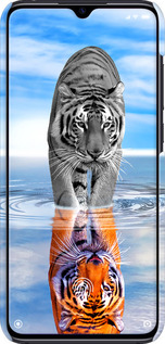 3D пластиковый матовый чехол Тигр для Xiaomi Mi CC9 - 6016m-1747 изображение 