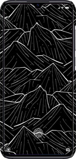 3D пластиковый матовый чехол С изображением Темных гор для Xiaomi Mi 9 Lite - 6489m-1834 изображение 