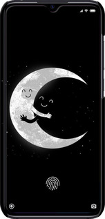 3D пластиковый матовый чехол Лунные объятия для Xiaomi Mi 9 Lite - 6508m-1834 изображение 