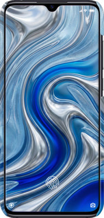 3D пластиковый матовый чехол Liquid Chrome для Xiaomi Mi 9 Lite - 6781m-1834 изображение 