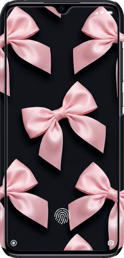 3D пластиковый матовый чехол Coquette Ribbons Dark Coquette для Xiaomi Mi CC9 - 6767m-1747 изображение 