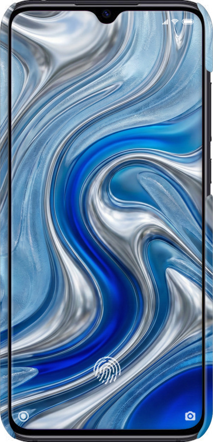 3D пластиковый матовый чехол Liquid Chrome для Xiaomi Mi 9 Lite - 6781m-1834 изображение 