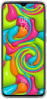 Силикон с усиленными углами чехол Y2K Jelly Dream для Xiaomi Mi 9 Lite - 6780sp-1834 изображение 